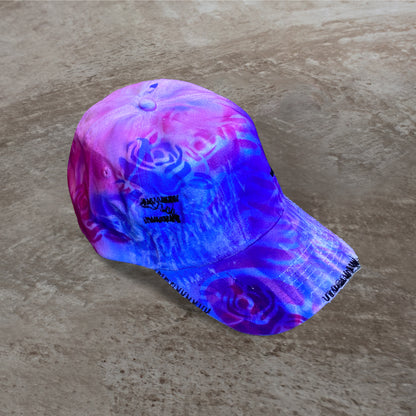 BLUE & PINK ROSES CAP