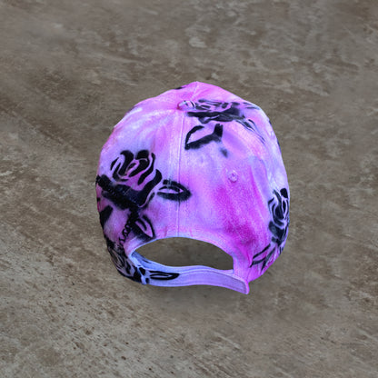 BLACK PINK ROSES CAP