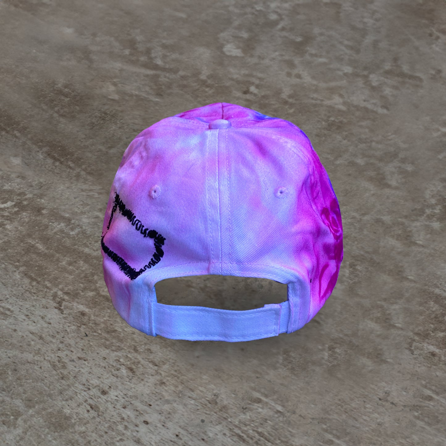 BLUE & PINK ROSES CAP