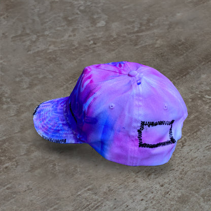 BLUE & PINK ROSES CAP