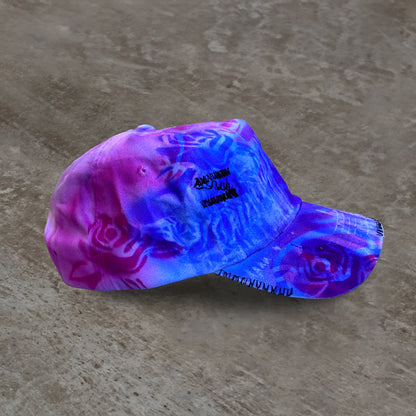 BLUE & PINK ROSES CAP