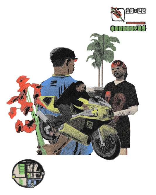 SAN ANDREAS WITH LUV (PRINT)